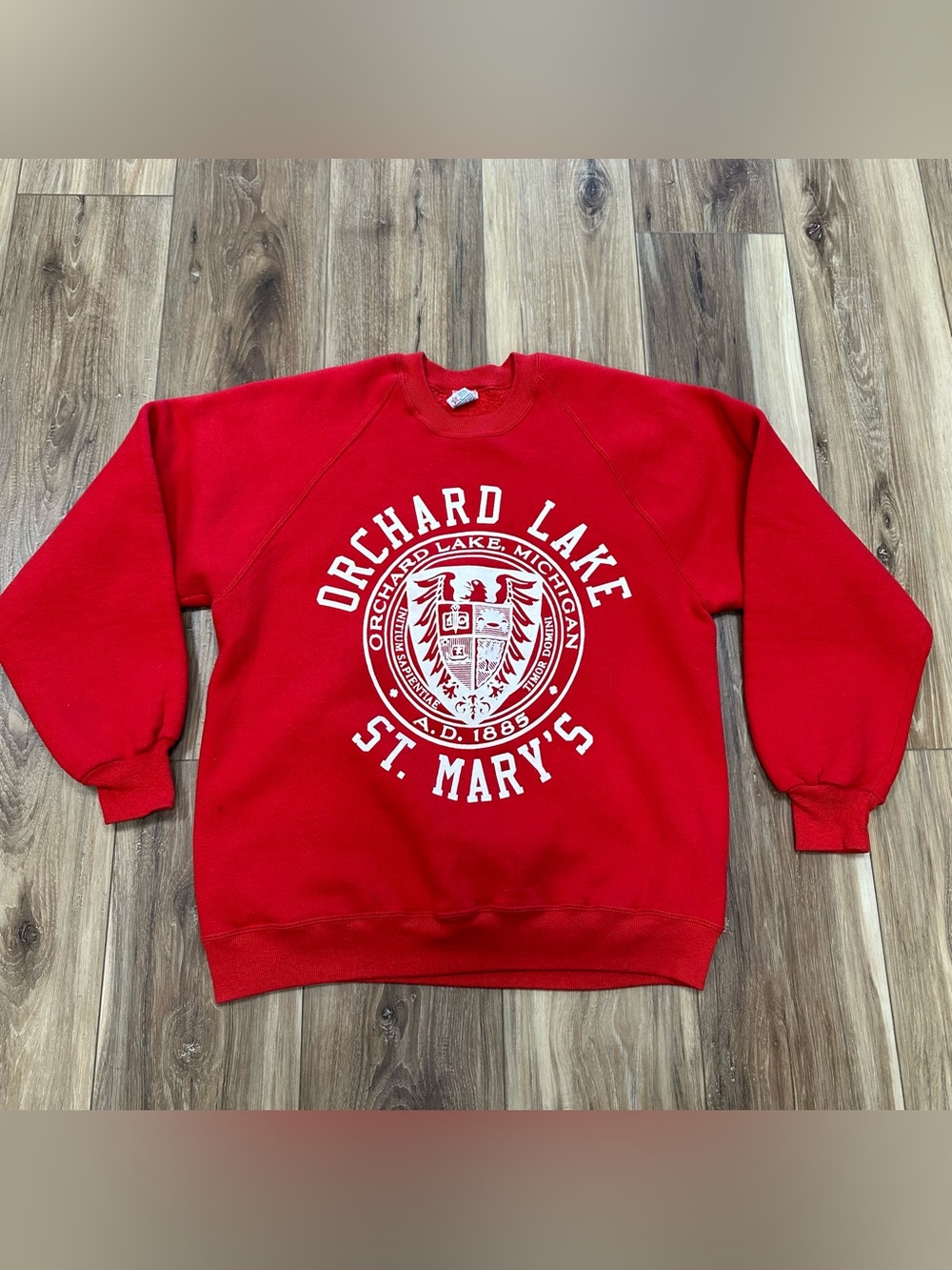 Vtg 80s St. Mary’s Orchard Lake Superweights by Russell Sweatshirt, Large